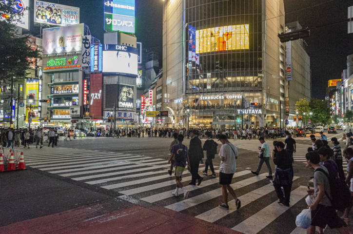 75 - Tokyo - barrio de Shibuya - gran cruce